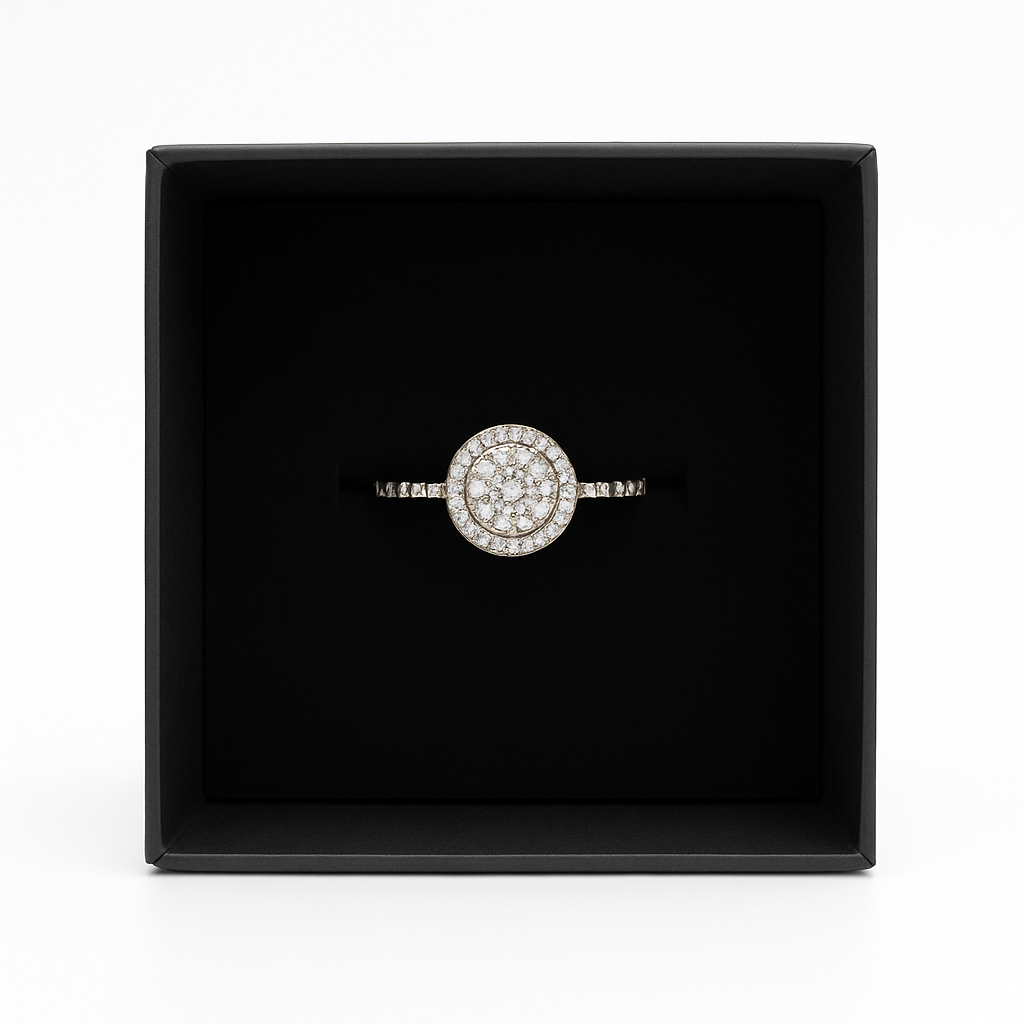 Silver Rhinestone Ring